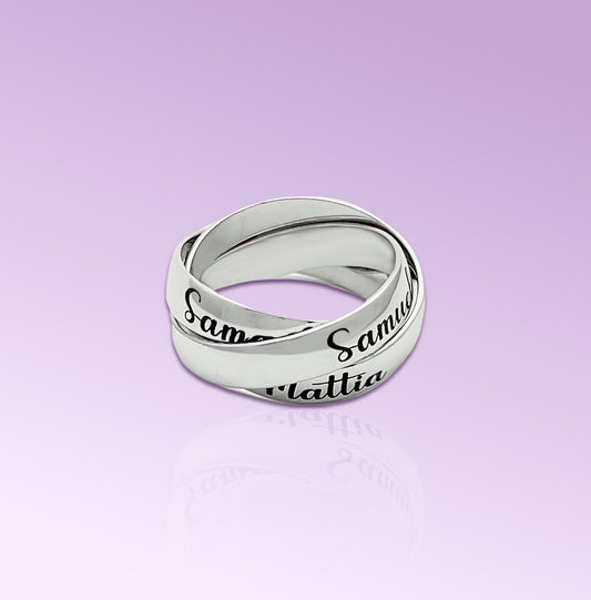 Anello Intreccio 5MM in Argento 925 | Personalizzato E Fatto a Mano in Italia.