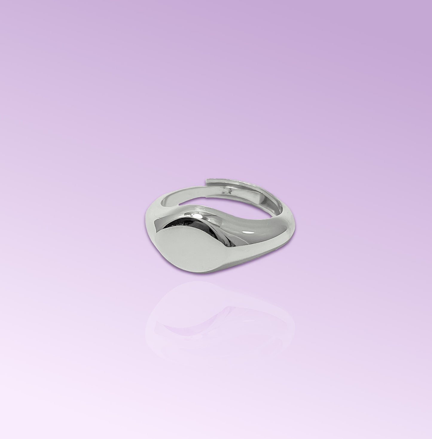 Anello Mini Chevalier Regolabile in Argento 925 Personalizzato Fatto a Mano in Italia.