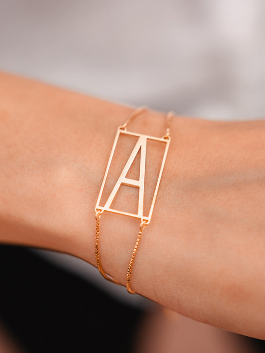 Bracciale Iniziale Rettangolo