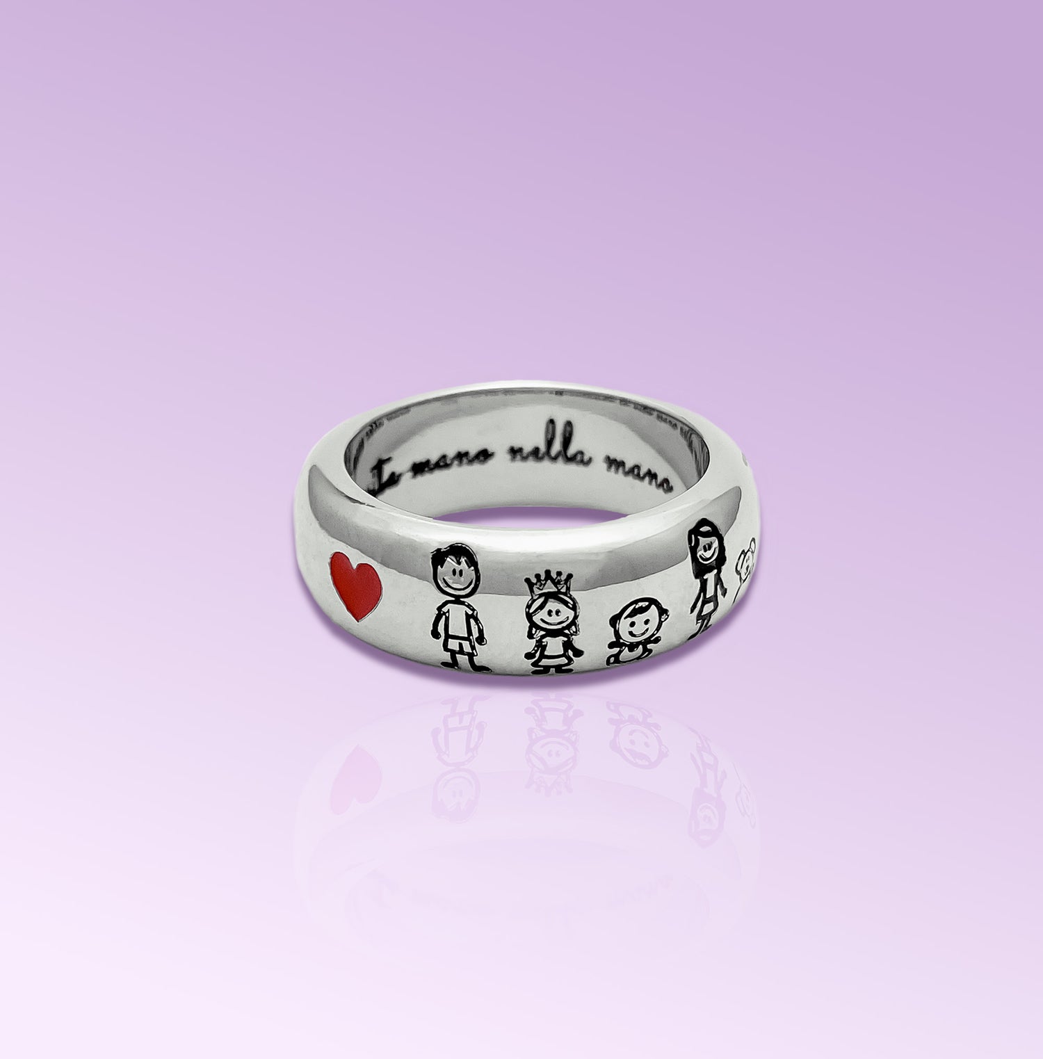 Anello Fedone in Argento 925 | Personalizzato e Fatto a Mano in Italia.