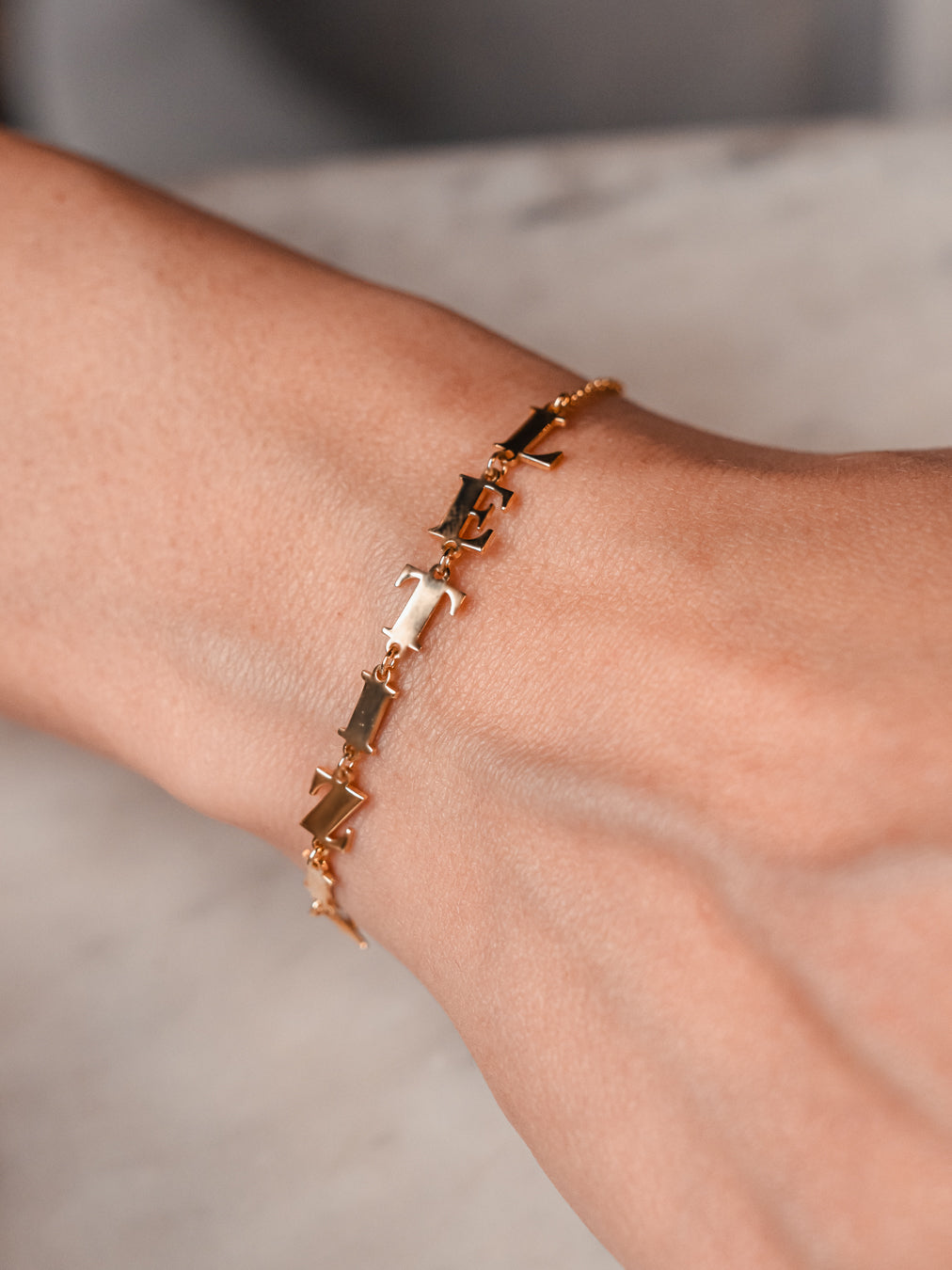 Bracciale Con Nome e Catenella