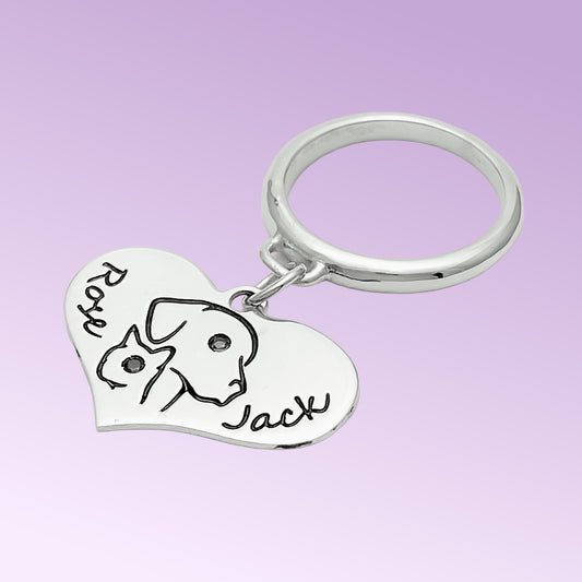 Anello Charm Cuore