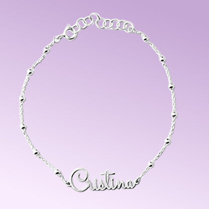 bracciale nome in Argento 925 | Personalizzato e  Fatto a Mano in Italia. Amira gioielli personalizzati